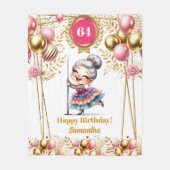 Funny Oma Blanket Rente Geschenk Idee Fleecedecke (Vorderseite)