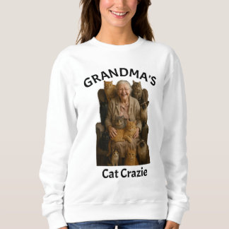 Funny Oma Cat Crazy Shirt Perfekt für Katzen Mamas