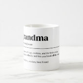 Funny Oma Definition Kaffeetasse (Mittel)