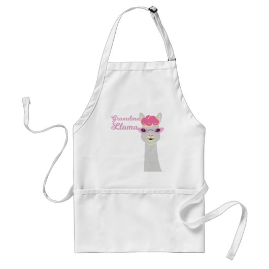 Funny Oma Geschenk Grandma Llama Geschenk Schürze (Vorne)