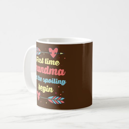 Funny Oma Geschenke Erstmals Oma Gelassen Kaffeetasse (Vorderseite Links)