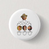 Funny Oma Grandkids Fotos Button (Vorderseite)