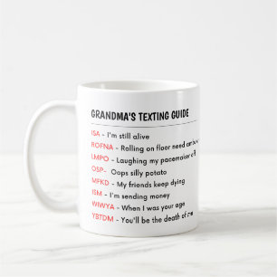 FUNNY Oma Grandpa Großeltern-SIMS-GUIDE Kaffeetasse