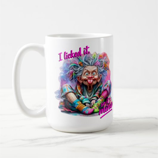 Funny Oma "Ich habe es gemocht, es ist mein" Retro Kaffeetasse (Links)