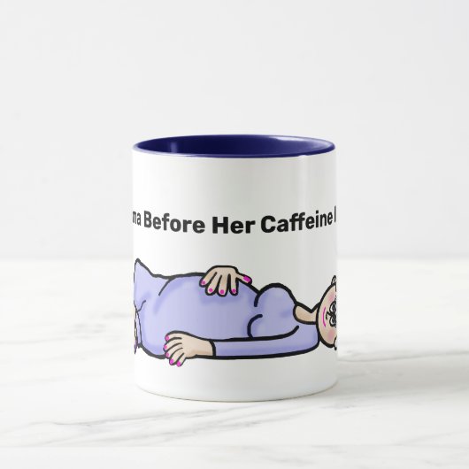 Funny Oma Ldown Coffee Tasse (Zentrum)