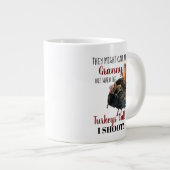 Funny Oma Wild Turkey Jagd Tasse (Vorderseite Rechts)