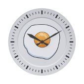 Funny Omelet Frühstück - Küchendekoration Große Wanduhr