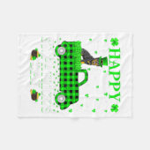 Funny On A Diet And Irish St Patricks Day Shamrock Fleecedecke (Vorderseite (Horizontal))