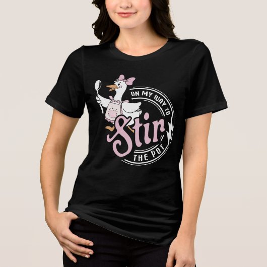 Funny On My Way To Stir The Pot Tri-Blend Shirt (Vorderseite)