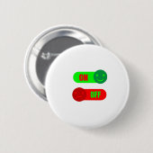 Funny On Off Mood Button (Vorne & Hinten)