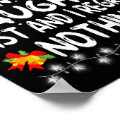 Funny On The List Of Naughty And I Regret Nothing Poster (Ecke)