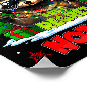 Funny On The Naughty List I Regret Nothing Christm Poster (Ecke)