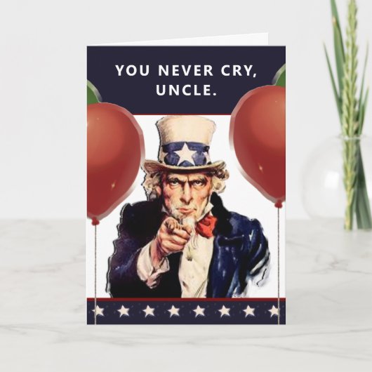 Funny Oncle Geburtstagskarten Karte (Vorderseite)