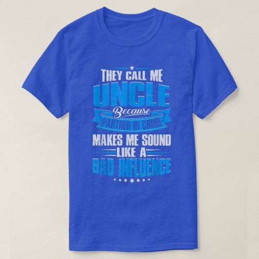 Funny Oncle Partner in Crime T-Shirt (Design vorne)