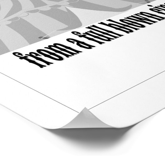 Funny One Zelt away Circus Poster (Ecke)