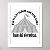 Funny One Zelt away Circus Poster (Vorne)