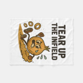 Funny Onion Rings Baseball Base Infield Glove Soft Fleecedecke (Vorderseite (Horizontal))