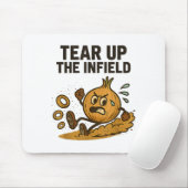 Funny Onion Rings Baseball Base Infield Glove Soft Mousepad (Mit Mouse)