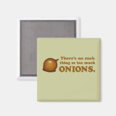 Funny Onions Magnet (Vorderseite/Rückseite)