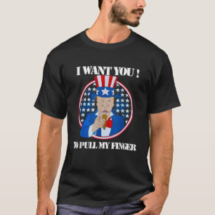 Funny Onkel Sam Wollte ich dir, den Finger zu zieh T-Shirt