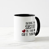 Funny only Gift Sie brauchen Schwester Tasse (VorderseiteRechts)