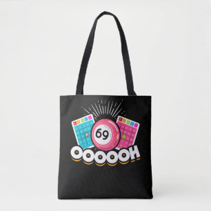 Funny Ooooh 69 Queen Bingo Fan LGBT Tasche
