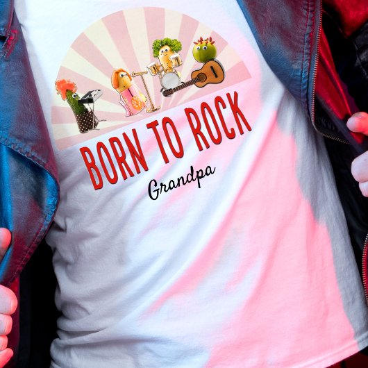 Funny Opa Gift - Coole Veggie Music Lover T-Shirt