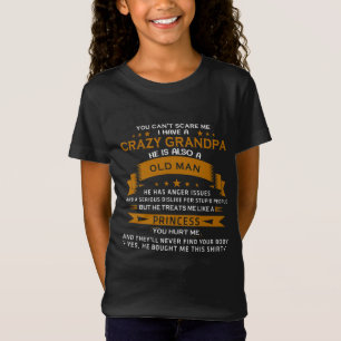 Funny Opa Großtochter Prinzessin Wortart T-Shirt