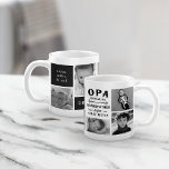 Funny Opa Großvater Foto Collage Kaffeetasse<br><div class="desc">Großvater ist für alte Männer, also ist er stattdessen Opa! Dieses phantastische Zitat & Foto Tasse ist perfekt für Vatertag, Geburtstag, oder zu feiern, einen neuen Großvater oder Großvater zu sein. Design zeigt das Sprichwort "Opa, denn Großvater ist für alte Typ" in schwarzer Schrift, in einer Collage Layout mit sieben...</div>