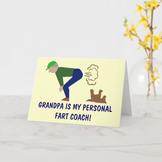 Funny Opa Karte (Gelbe Blume)