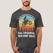 Funny Opa Motocross Dirt Bike Rafting Kletterparad T-Shirt (Vorderseite)