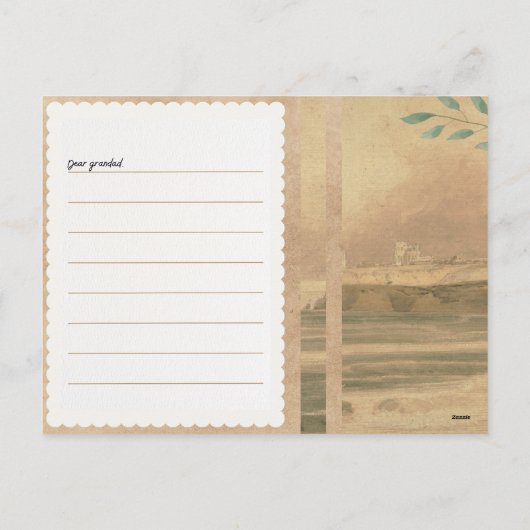 Funny Opa Six Pack Postkarte - Vatertag (Rückseite)