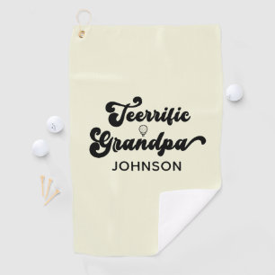 Funny Opa Vathers Tagesgeschenk für Großvater Golfhandtuch