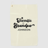 Funny Opa Vathers Tagesgeschenk für Großvater Golfhandtuch (Vorderseite)