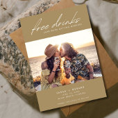 Funny Open Bar Foto Wedding Save The Date