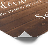 Funny Open Bar Wedding-Zeichen | Personalisierte N Poster (Ecke)