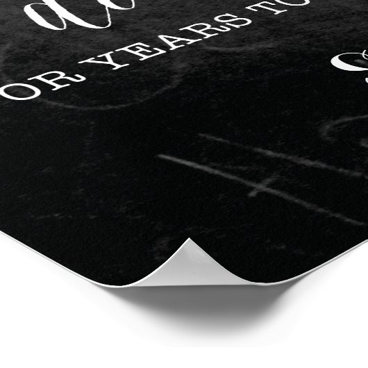 Funny Open Bar Wedding-Zeichen | Personalisierte N Poster (Ecke)