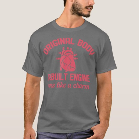 Funny Open Heart Bypass Operation Erholung erhalte T-Shirt (Vorderseite)