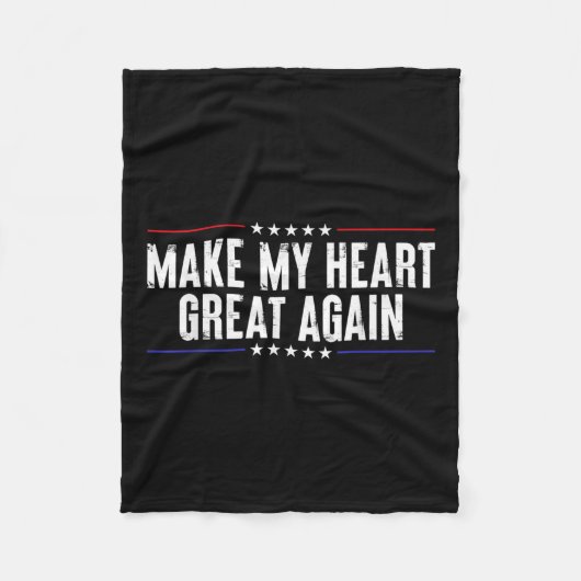 Funny Open Heart Operation Erholung machen My Hear Fleecedecke (Vorderseite)