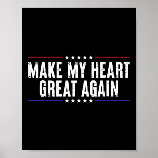 Funny Open Heart Operation Erholung machen My Hear Poster (Vorne)