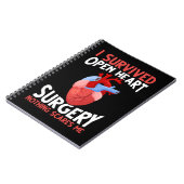 Funny Open Heart Operation Erholung Notizblock (Linke Seite)