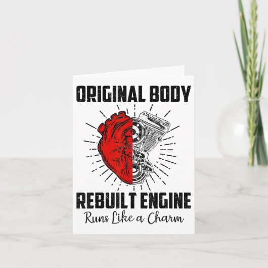 Funny Open Heart Operation Erholung Survivor Gesch Karte (Vorderseite)