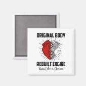 Funny Open Heart Operation Erholung Survivor Gesch Magnet (Vorderseite/Rückseite)
