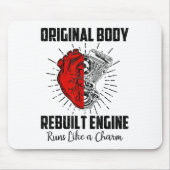 Funny Open Heart Operation Erholung Survivor Gesch Mousepad (Vorne)