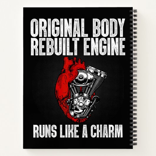 Funny Open Heart Operation Erholung Survivor Gesch Notizblock (Rückseite)