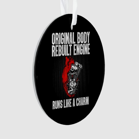 Funny Open Heart Operation Erholung Survivor Gesch Ornament (Vorderseite)