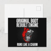 Funny Open Heart Operation Erholung Survivor Gesch Postkarte (Vorne/Hinten)