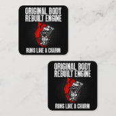 Funny Open Heart Operation Erholung Survivor Gesch Quadratische Visitenkarte (Vorne/Hinten)