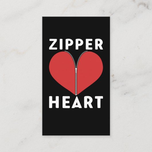 Funny Open Heart Operation Erholung Umgehung Visitenkarte (Vorderseite)