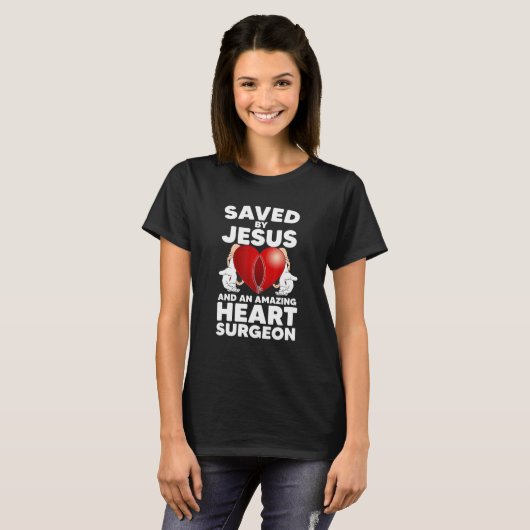 Funny Open Heart Surgery Design For Men Women Hear T-Shirt (Vorne ganz)